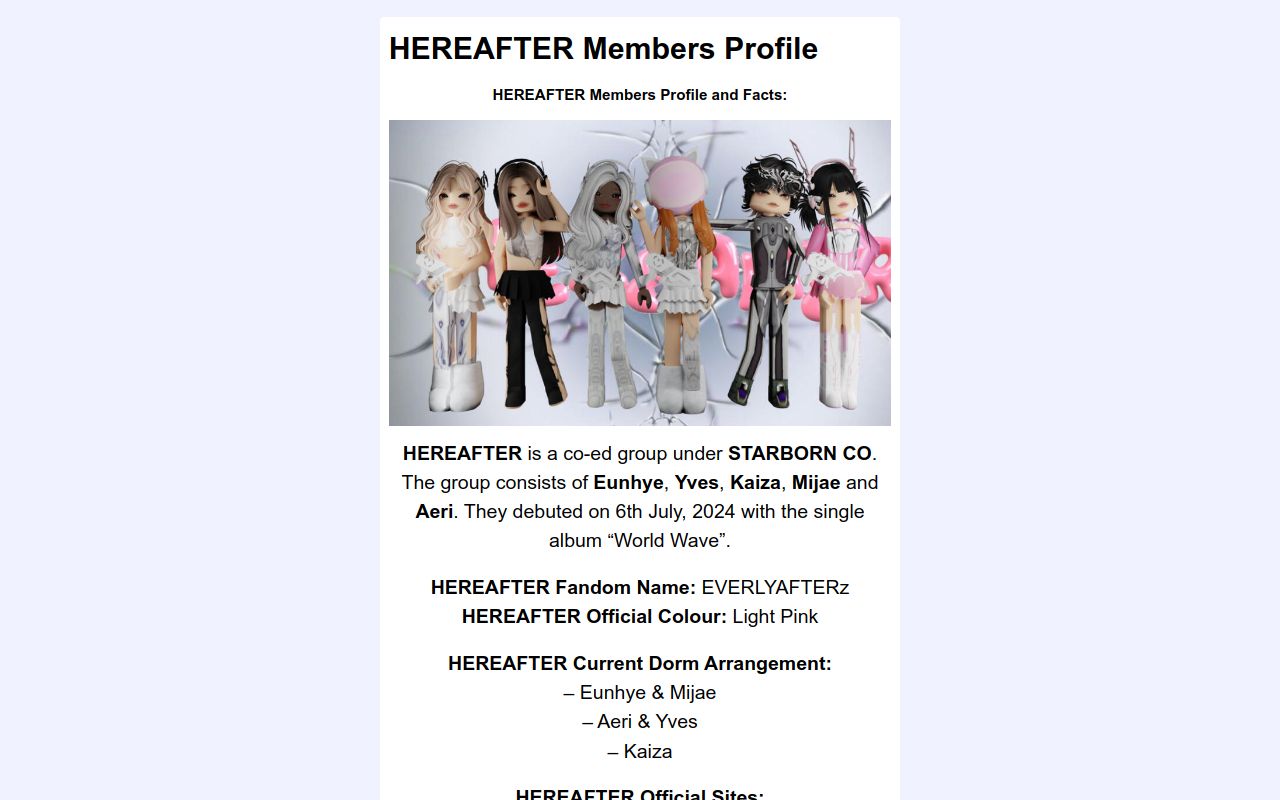 Carrd profile picture for @hereafter